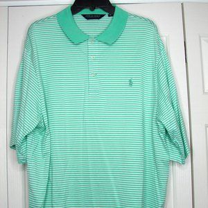 men's Ralph Lauren Polo shirt xl green white